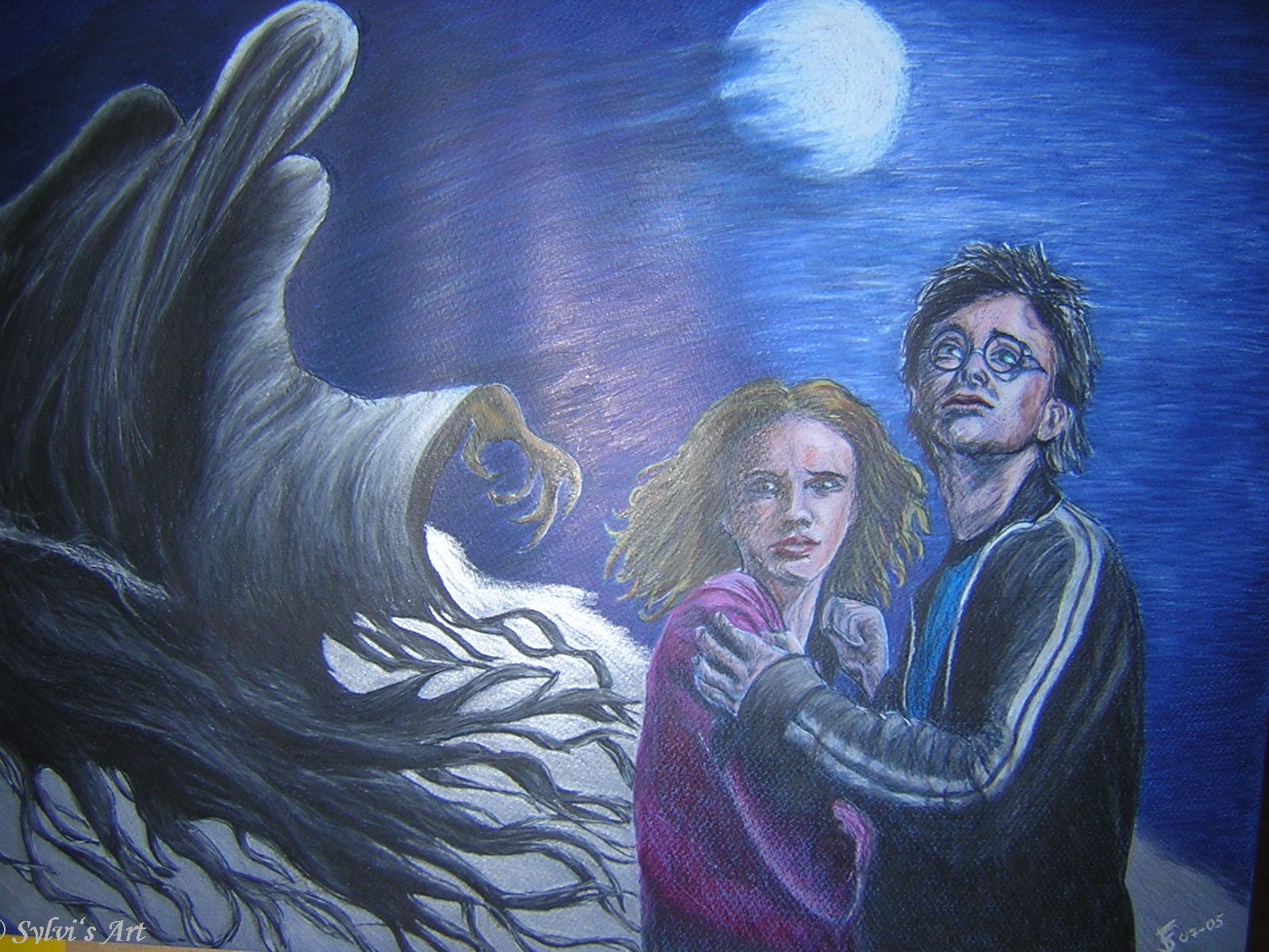 Harry und Hermione mit Dementors